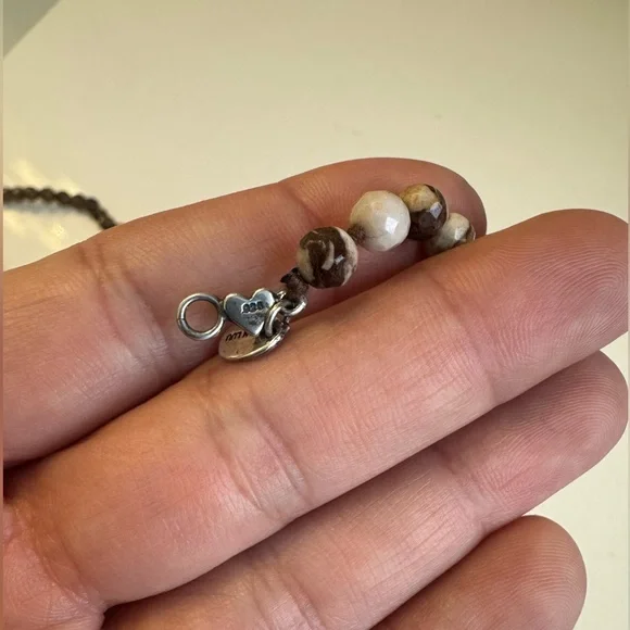 Chan Luu Elegant Brown and White Beaded Necklace - Picture 8 of 10